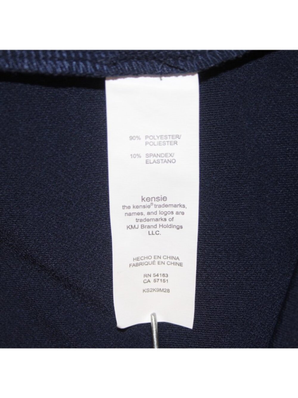 Kensie Dress NEW Sz M Navy Blue Cold Shoulder Turtleneck Poly Spandex Dress - Picture 8 of 12
